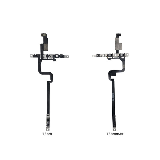 Original Power Volume Button Flex Cable for iPhone 15 Pro Max 15 Pro